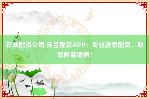 在线配资公司 天臣配资APP：专业股票配资，助您财富增值！